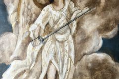 random painting in hotel in Oaxaca