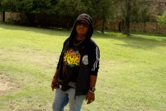 Jose, Monte Alban guide extraordinare flexing Oaxacan street style