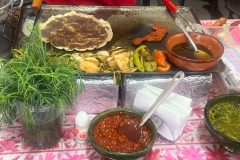 Tlayuda stand, Zocalo Mexico City