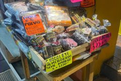 Chocolate and mole pastes in Oaxaca mercado 20 de noviembre