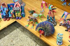 Oaxacan woodcarved handpainted nahuales